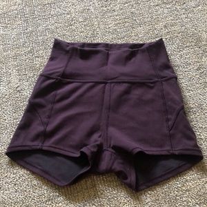 Lulu Lemon burgundy sport shorts